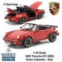 Norev Porsche 911 930 Turbo Cabriolet 1987 1:18 187664