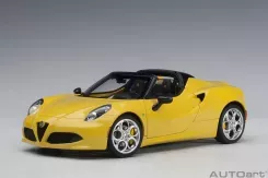 AUTOart Alfa Romeo 4C Spider Giallo Prototipo 1:18 70143