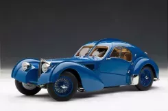 AUTOart Bugatti 57 S Atlantic 1938 Blue with Metal Spoked Wheels 1:18 70942