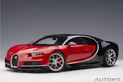 AUTOart Bugatti Chiron Italian Red Nocturne Black 2017 1:18 12113