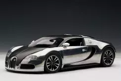 AUTOart Bugatti EB Veyron 16.4 Pur Sang 2008 Black Aluminium Casting 1:18 70966