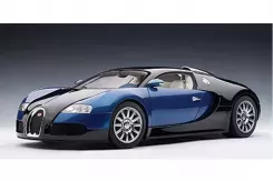 AUTOart Bugatti Veyron 16.4 Production Car Black Blue Metallic 1:12 12532
