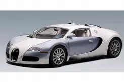 AUTOart Bugatti Veyron 16.4 Production Car Black Blue Metallic 1:12 12533
