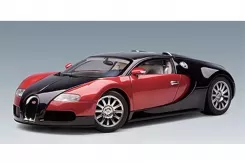 AUTOart Bugatti Veyron 16.4 Production Car Black Red 1:12 12531