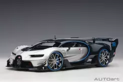 AUTOart Bugatti Vision GT Argent Silver Blue Carbon 1:18 70987