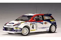 AUTOart Ford Focus WRC 2002 C.Sainz L.Martin 4 Rally Catalunya 1:18 80211