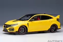 AUTOart Honda Civic Type R FK8 Limited Edition Sunlight Yellow 1:18 73225