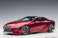 AUTOart Lexus LC 500 Radiant Red Metallic Dark Rose interior 1:18 78873