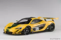 AUTOart McLaren P1 GTR Yellow with Green stripes 51 1:18 81544