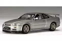 AUTOart Nissan Skyline R34 GTR V-Spec II Sparkling Silver 1:43 57332