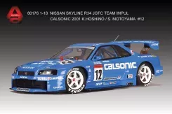 AUTOart Nissan Skyline R34 JGTC 2001 Team Impul Calsonic 12 1:18 80176