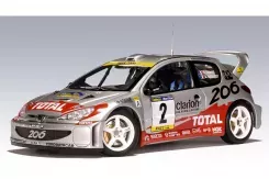 AUTOart Peugeot 206 WRC 2001 D.Auriol D.Giraudet 2 1:18 80158