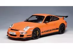 AUTOart Porsche 911 997 GT3 RS 2006 Orange with Black Stripes 1:12 12117