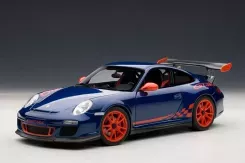 AUTOart Porsche 911 997.2 GT3 RS Blue with Red Stripes 1:18 78144