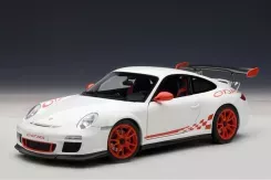 AUTOart Porsche 911 997.2 GT3 RS White with Red Stripes 1:18 78143