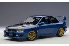 AUTOart Subaru Impreza 22B with Carbon Fibre Bonnet Upgraded 1998 Blue 1:18 78603