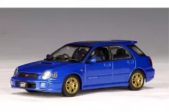 AUTOart Subaru New Age Impreza WRX Wagon Sti 2001 Blue 1:43 58631