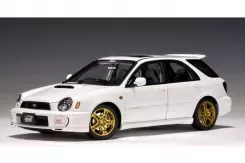 AUTOart Subaru New Age Impreza WRX Wagon Sti 2001 White 1:18 78633