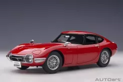 AUTOart Toyota 2000GT Red with metal wire spoke wheels 1:18 78761