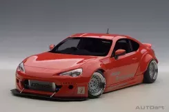 AUTOart Toyota GT86 Rocket Bunny Red with Silver Wheels 1:18 78757