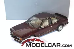 AUTOart BMW 635 CSI e24 Bordeaux Red dealer edition 1:18 80430145828