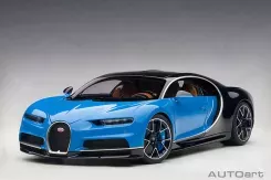 Autoart Bugatti Chiron 2017 French Racing Blue Atlantic Blue 1:18 70993