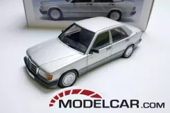 Autoart Mercedes-Benz 190E 2.0L W201 1990 Brillantsilver Metallic 1:18 76134
