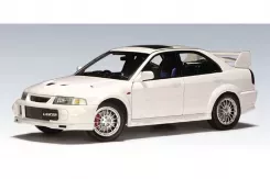 Autoart Mitsubishi Lancer Evolution VI Street Car RHD white 1:18 77152