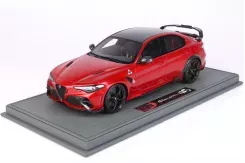 BBR Alfa Romeo Giulia GTAM Rosso GTA Black Seat Belts And Black Brakes 1:18 BBRC1852-21B