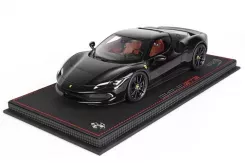 BBR Ferrari 296 GTB Black 1250 Gloss 1:18 P18210E2