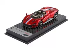 BBR Ferrari Daytona SP3 Serie Icona Rosso Fuoco French Stripe 1:43 BBRC267ST