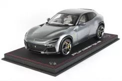 BBR Ferrari Purosangue Panoramic Roof Titanium Grey 1:18 P18231A