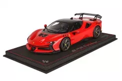 BBR Ferrari SF90 XX Stradale Red Corsa 322 And Black 1:18 P18237C
