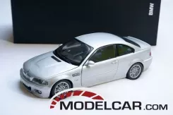 Kyosho BMW M3 coupe e46 silver dealer edition 1:18 80430009759