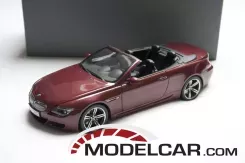 Kyosho BMW M6 convertible e64 Indianapolis Red dealer edition 1:18 80430417423
