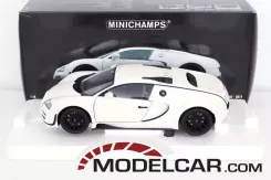 Minichamps Bugatti Veyron Super Sport white with black rims 1:18 100110844
