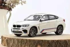 Norev BMW X6 M F16 2015 White with stripes 1:18 183243