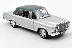 Norev Mercedes-Benz 280 SE W108 Convertible 1969 Silver metallic 1:18 183761