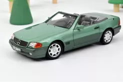 Norev Mercedes-Benz 500SL R129 1989 Green Metallic 1:18 183718