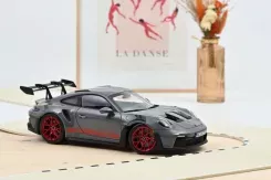 Norev Porsche 911 GT3 RS 2022 Arctic grey Pyro red 1:18 187350